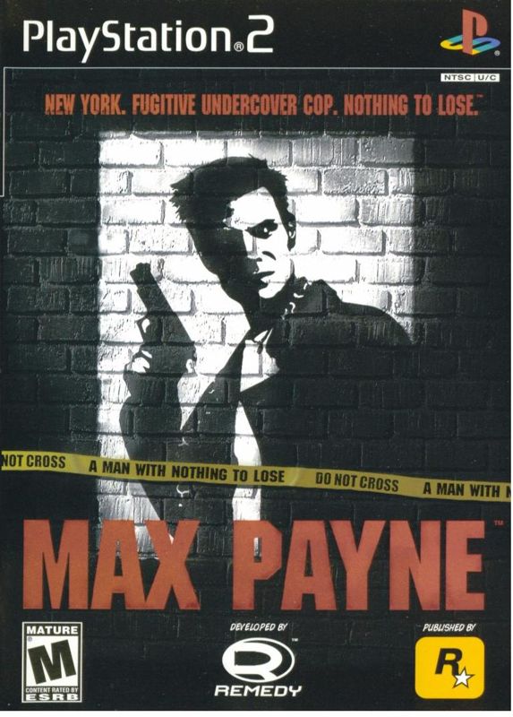 Max Payne box art for Playstation 2